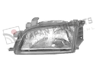 Koplamp zonder niv. reg. Links