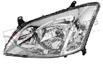 Koplamp met niv. reg. Links