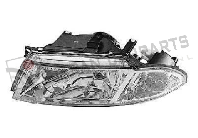 Koplamp (chrome) Links