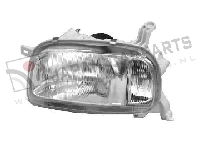 Koplamp met niv. reg. Links