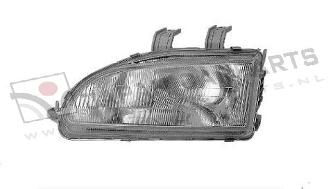 Koplamp met niv. reg. Links