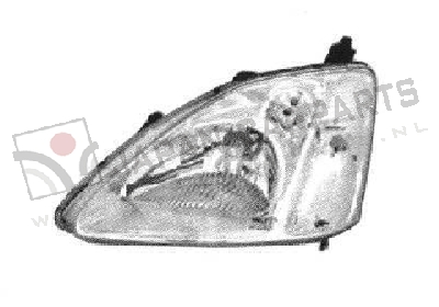 Koplamp (3DR/5DR) met niv. reg. Links