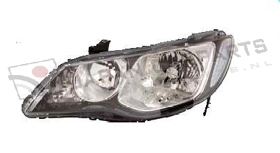 Koplamp met niv. reg. (helder) Links