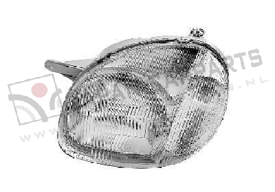 Koplamp met niv.reg. (type -01) Links