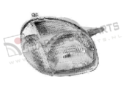 Koplamp met niv.reg. (type -01) Rechts