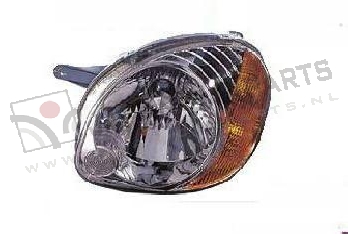 Koplamp met niv.reg. (type 01-) Links