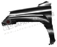 Voorscherm zonder mldg/gat(en) Links