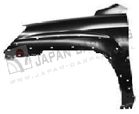 Voorscherm met mldg/gat(en) Links