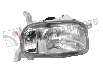 Koplamp zonder niv. reg. Rechts