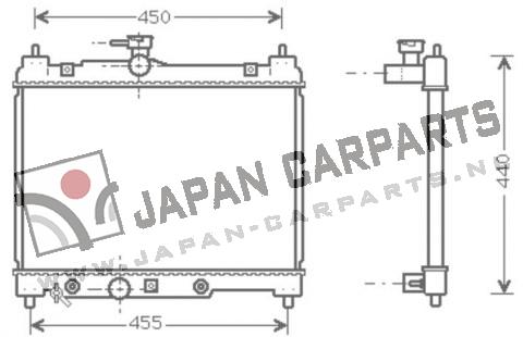 Radiateur (type 1.0 automaat)