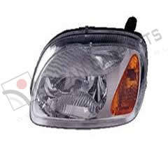 Koplamp met niv.reg. (type 00/01) Links