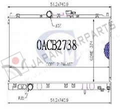 Radiateur (type 2.0 V6)