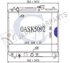 Radiateur (type 1.3/1.6)