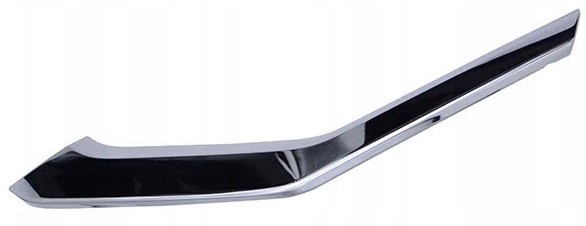 Chrome lijst voorbumper onder links