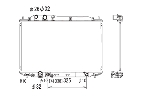 Radiateur 1.3L Hybrid 
